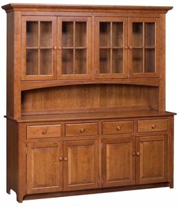 77" Galloway Shaker Four Door Hutch