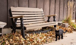 Leisure Lawns Westchester Poly Glider Bench
