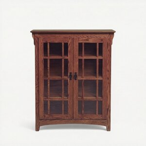 Double Door Small Mission Bookcase