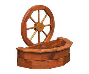 Decorative Wagon Wheel Planter - Small