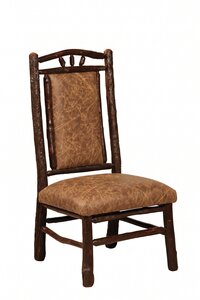 Hoosier Rustic Hickory Log Dining Chair