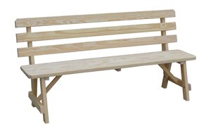 Pine Wood Outdoor Bench