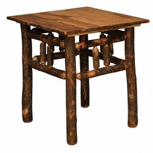 Handcrafted Lumberback Rustic Hickory Twig 27" End Table