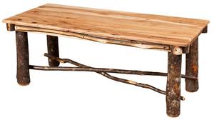 Handcrafted Rustic Hickory Twig Coffee Table