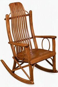 Amish Apopka Flat Arm Rustic Indoor Rocking Chair