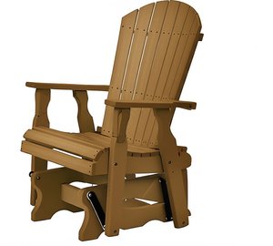 Fan-Back Durable Poly Glider Chair