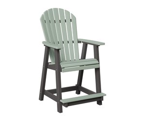 Berlin Gardens Comfo-Back Outdoor Poly Counter Chair
