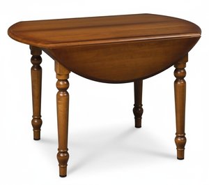 Round Drop Leaf Dining Table