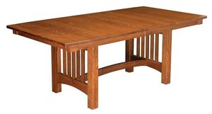 Cornelius Mission Trestle Dining Table