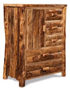 Rustic Log Furniture Armoire Wardrobe Cabinet