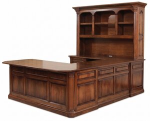 Riverdale U-Shaped Desk with Optional Hutch Top