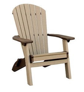 Beachfront Poly Folding Adirondack Chair