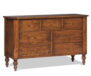 Amish Miriam Double Dresser with Optional Mirror