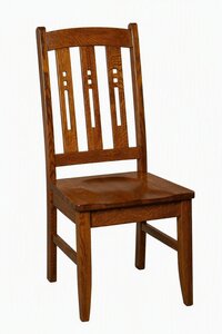 Lynxville Mission Dining Chair with Cutouts