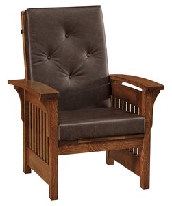 Winthrop Mission Accent Chair with Bow Arm