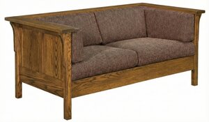 Olalla Mission Panel Loveseat Sofa
