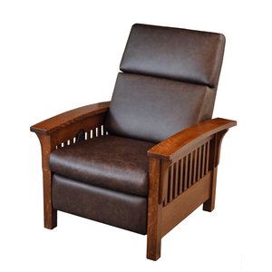 Handcrafted Magnolia Slat Mission Recliner Chair