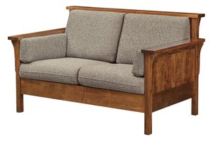 Loomis Mission Loveseat Sofa with Highback