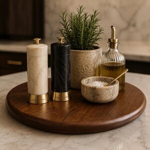 Handcrafted Custom Solid Wood Lazy Susan