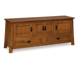 Enchant Mission TV Stand with Four Doors and Two Drawers