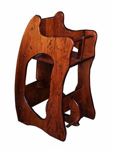 Hardwood Three-in-One High Chair Rocker and Desk