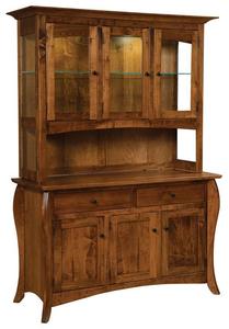 Belleflower Solid Wood Dining Buffet and Hutch