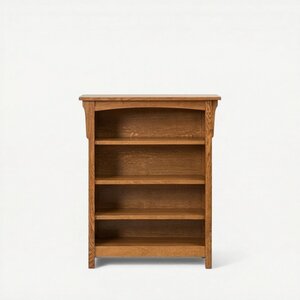 Handcrafted Solid Wood Nova Mission Small Bookcase