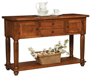 Banneker Farmhouse Solid Wood Dining Sideboard