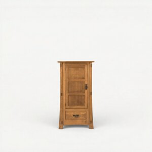 Handcrafted Modesto Mission 1-Door Storage Cabinet