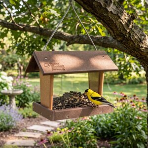 Poly Mini Hanging Hopper Bird Feeder
