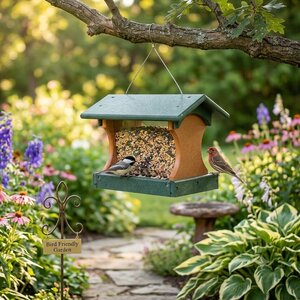 Handcrafted Small Poly Hopper Bird Feeder