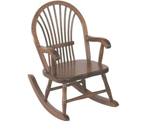 Hardwood Child's Windsor Rocking Chair with Sheaf Back