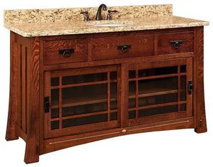 Portland Mission 60" Single Bathroom Vanity Cabinet without Top