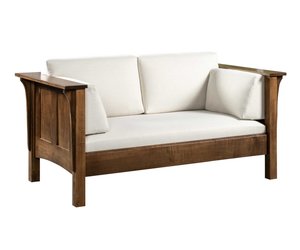 Russell Wood Frame Custom Loveseat Sofa