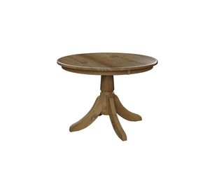 Handcrafted Solid Wood Aurora Single Pedestal Dining Table