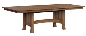 Handcrafted Bennington Mission Trestle Dining Table