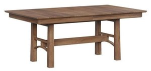 Handcrafted Willington Modern Mission Trestle Dining Table