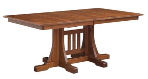 Cumberland Mission Double Pedestal Dining Table