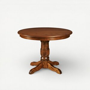Handcrafted Stacey Traditional Single Pedestal Dining Table