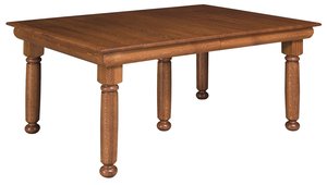 Solid Wood Irving Turned Leg Dining Table