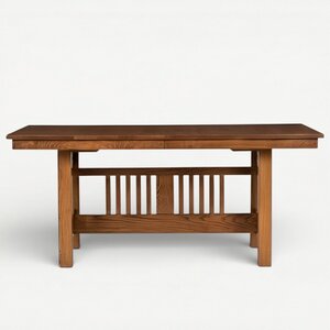 Solid Wood Sheppards Mission Trestle Dining Table