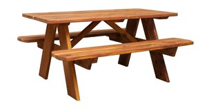 Cedar Wood 6' Picnic Table
