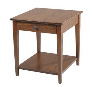 Caliber Shaker End Table with Shelf