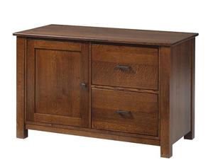 Mission 48" Credenza with Optional Hutch Top