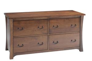 Cedar Creek File Credenza with Optional Hutch Top