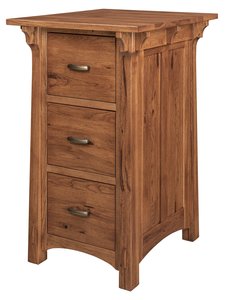 Balmora Mission Solid Wood Vertical File Cabinet - Choose Size