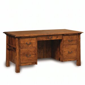 Vivid Solid Wood 65" Executive Desk