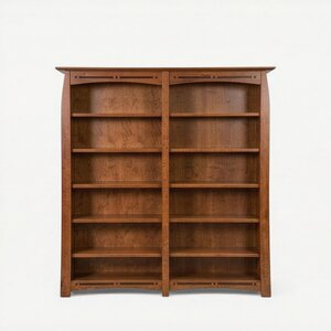 Wood Grove Mission Double Bookcase
