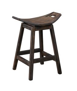 Solid Wood Webb Saddle Counter and Bar Stool