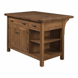 Solid Wood Customizable Mission 48" Kitchen Island